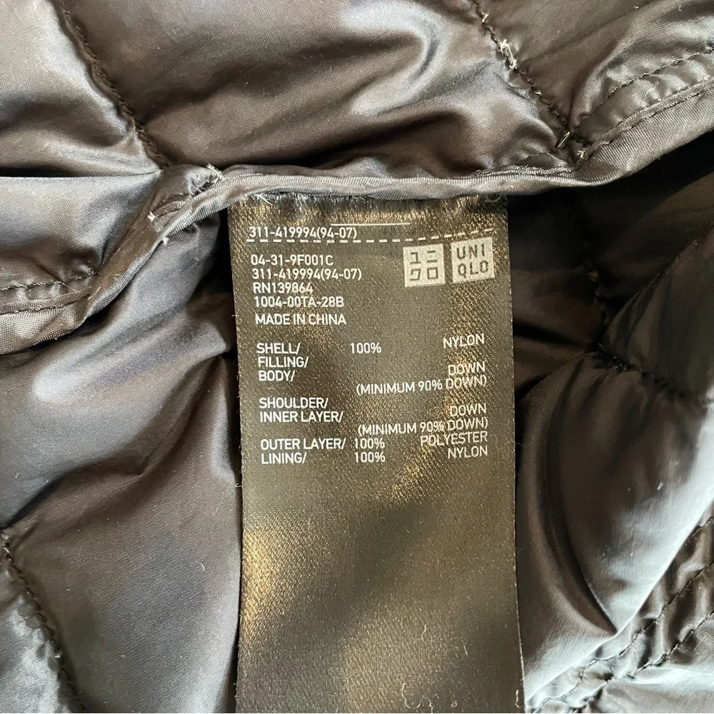 Uniqlo Ultra Light Down Jacket (Black) - Small